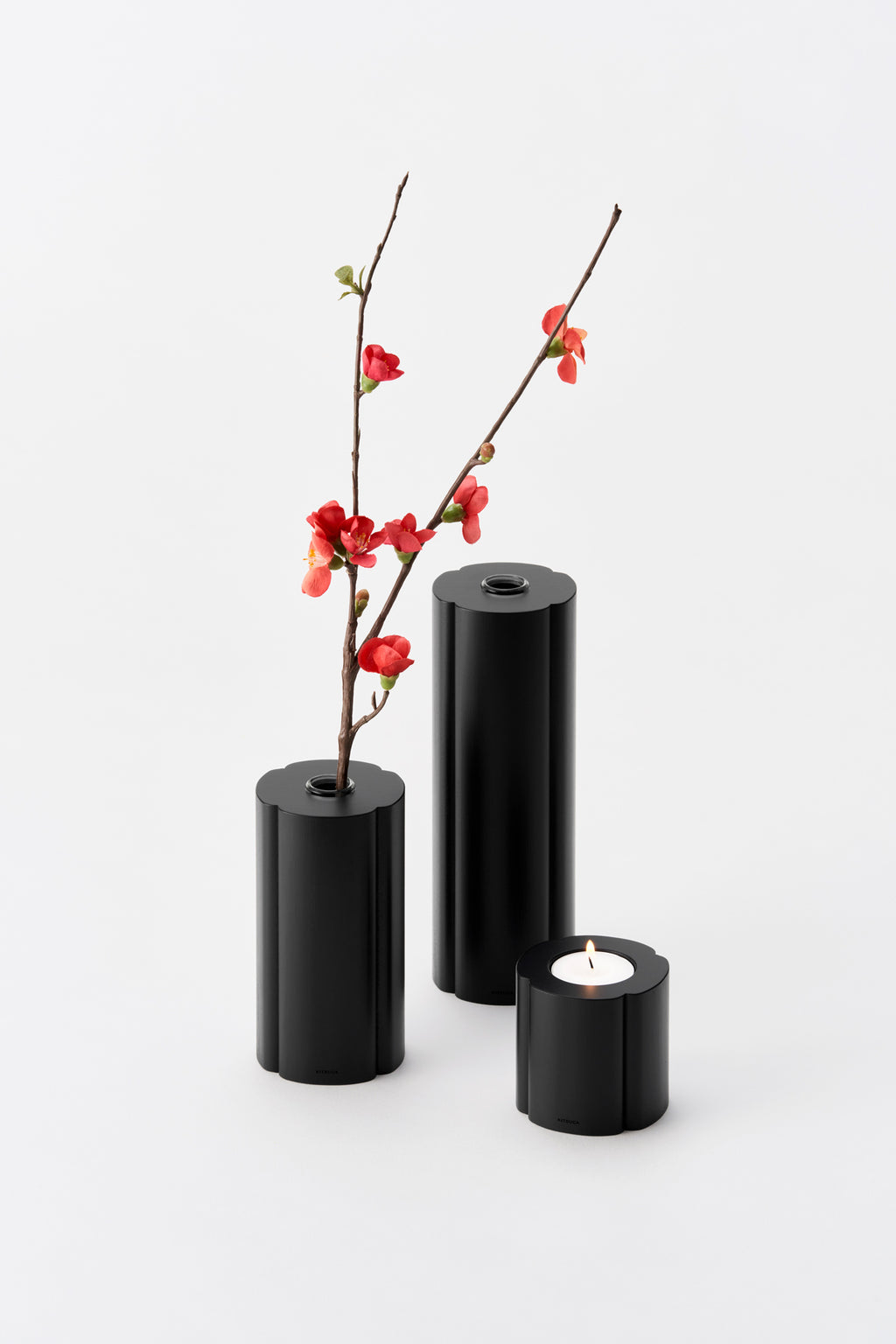 Mokko｜Candle holder ブラック｜木瓜（もっこう）｜キャンドル