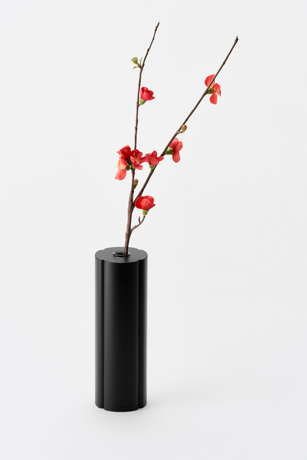 Mokko｜Flower vase L ブラック｜木瓜（もっこう）｜木製フラワー