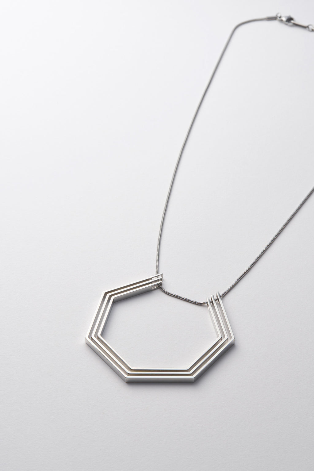 Polygon line | Heptagon（7角形）シルバー | シンプル 真鍮