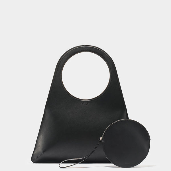 Outline bags | Perfect circle（正円）| ミニマルレザーハンドバッグ